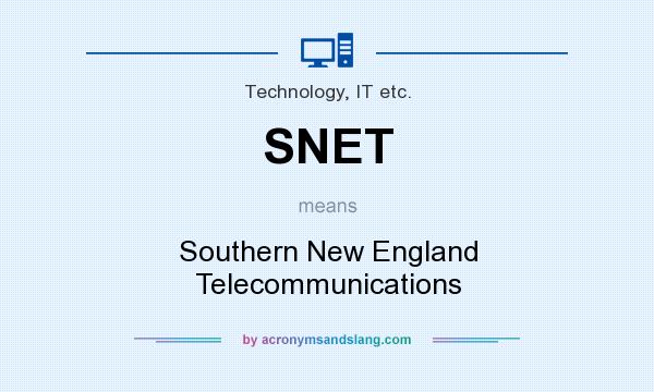 What does SNET mean? It stands for Southern New England Telecommunications