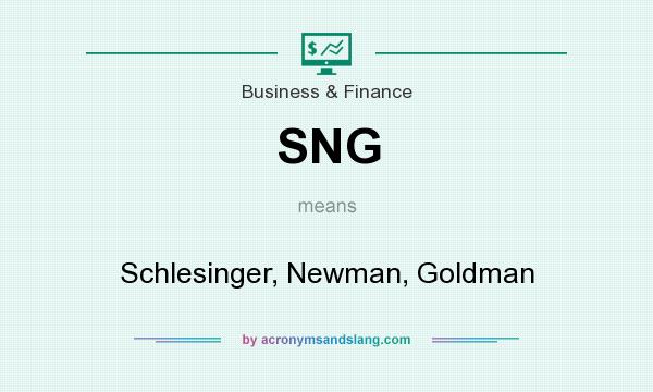 What does SNG mean? It stands for Schlesinger, Newman, Goldman
