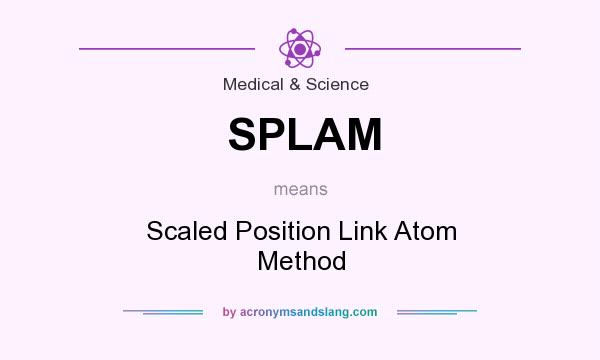 What does SPLAM mean? It stands for Scaled Position Link Atom Method