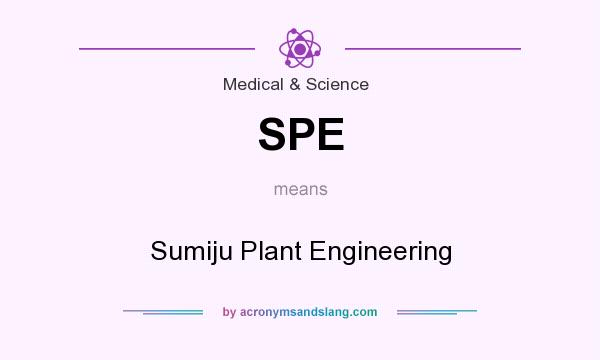 What does SPE mean? It stands for Sumiju Plant Engineering