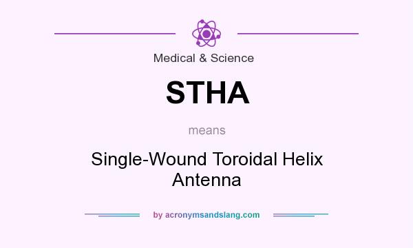 What does STHA mean? It stands for Single-Wound Toroidal Helix Antenna