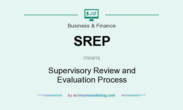 What does SREP mean? It stands for Supervisory Review and Evaluation Process
