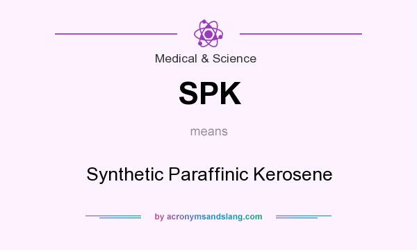 What does SPK mean? It stands for Synthetic Paraffinic Kerosene