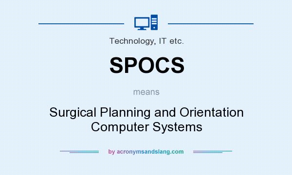 What does SPOCS mean? It stands for Surgical Planning and Orientation Computer Systems