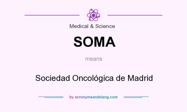 What does SOMA mean? It stands for Sociedad Oncológica de Madrid