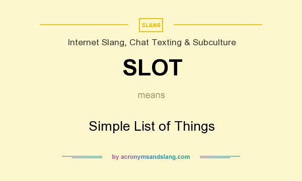 What does slot mean in slang?, Are slots a waste of money?