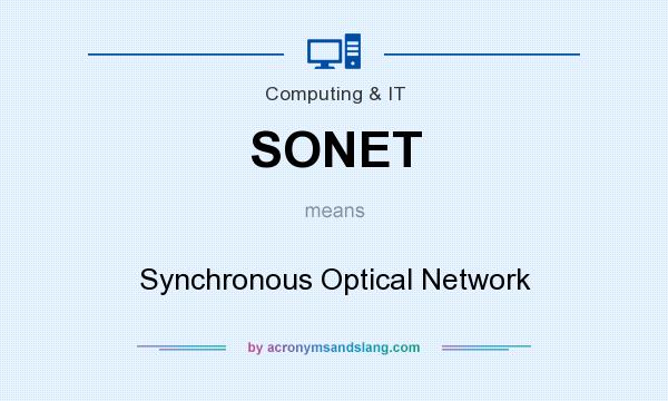 What does SONET mean? It stands for Synchronous Optical Network