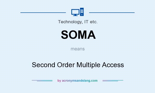 What does SOMA mean? It stands for Second Order Multiple Access