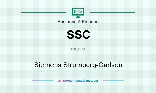 What does SSC mean? It stands for Siemens Stromberg-Carlson