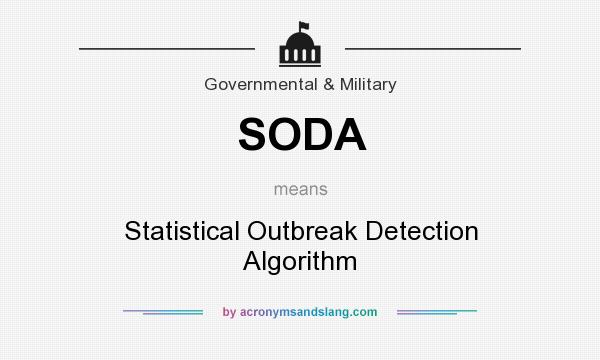 What does SODA mean? It stands for Statistical Outbreak Detection Algorithm