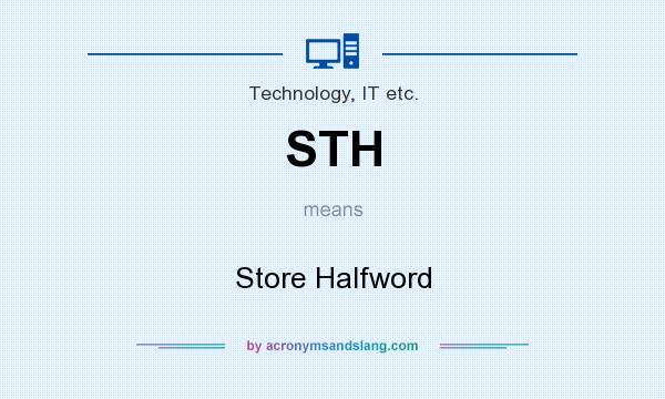What does STH mean? It stands for Store Halfword