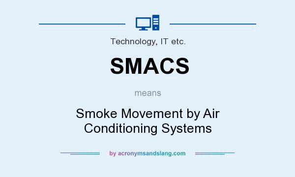 What does SMACS mean? It stands for Smoke Movement by Air Conditioning Systems
