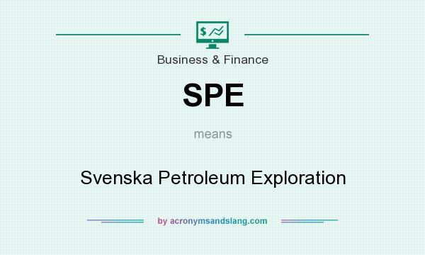What does SPE mean? It stands for Svenska Petroleum Exploration