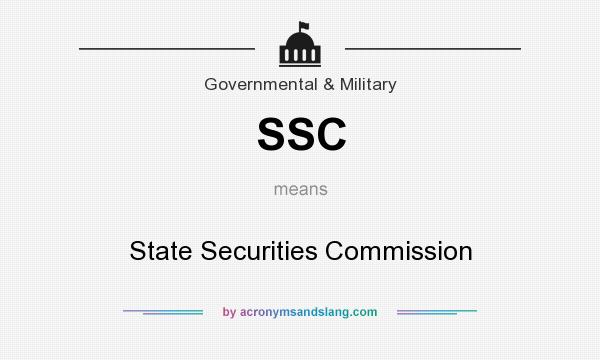 What does SSC mean? It stands for State Securities Commission