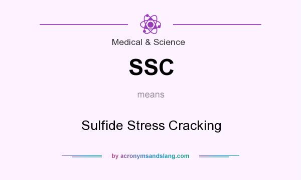 What does SSC mean? It stands for Sulfide Stress Cracking
