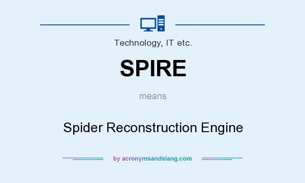 What does SPIRE mean? It stands for Spider Reconstruction Engine