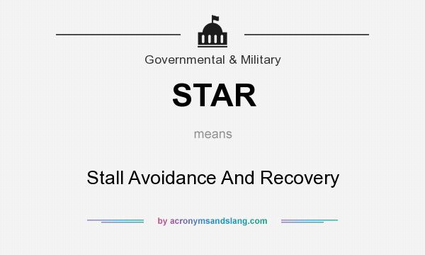 What does STAR mean? It stands for Stall Avoidance And Recovery