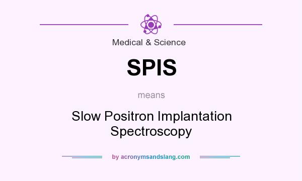 What does SPIS mean? It stands for Slow Positron Implantation Spectroscopy