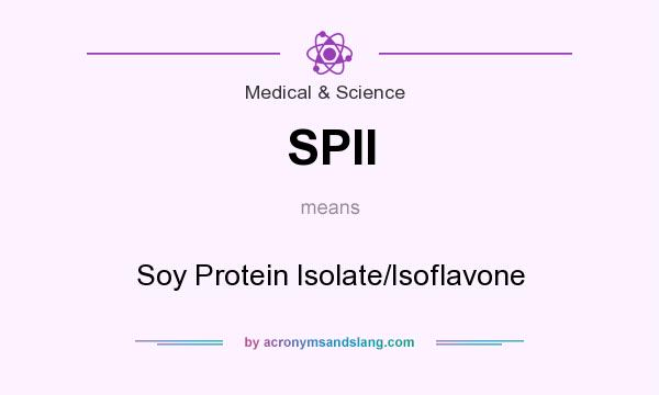 What does SPII mean? It stands for Soy Protein Isolate/Isoflavone