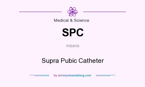 What does SPC mean? It stands for Supra Pubic Catheter