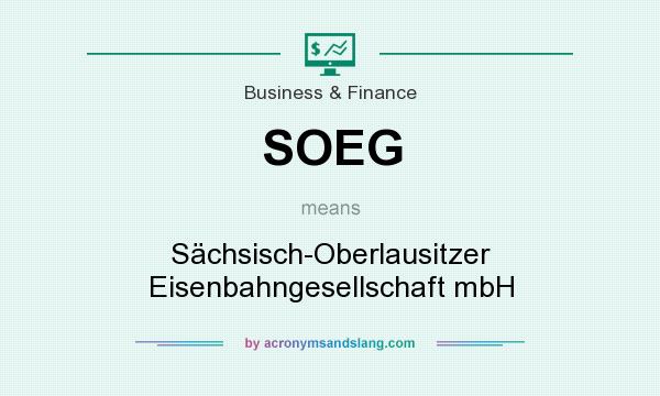 What does SOEG mean? It stands for Sächsisch-Oberlausitzer Eisenbahngesellschaft mbH