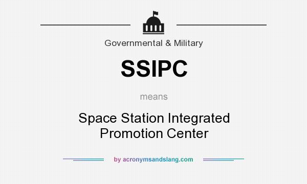 What does SSIPC mean? It stands for Space Station Integrated Promotion Center