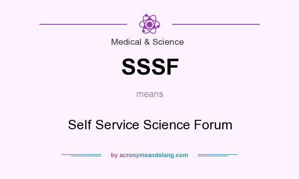 What does SSSF mean? It stands for Self Service Science Forum