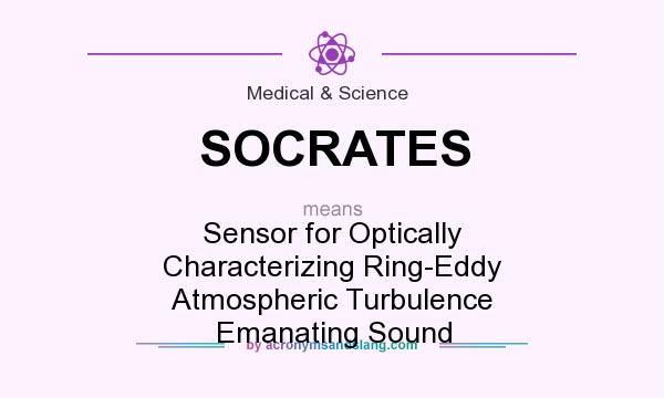 What does SOCRATES mean? It stands for Sensor for Optically Characterizing Ring-Eddy Atmospheric Turbulence Emanating Sound