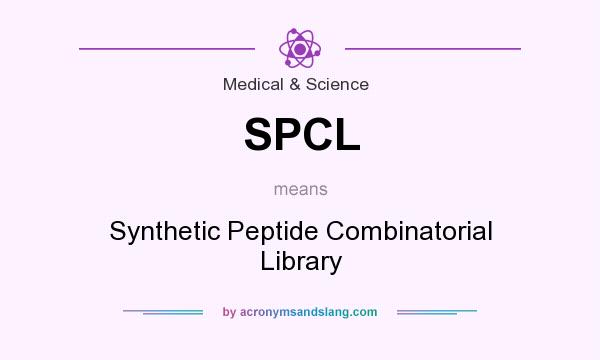 What does SPCL mean? It stands for Synthetic Peptide Combinatorial Library