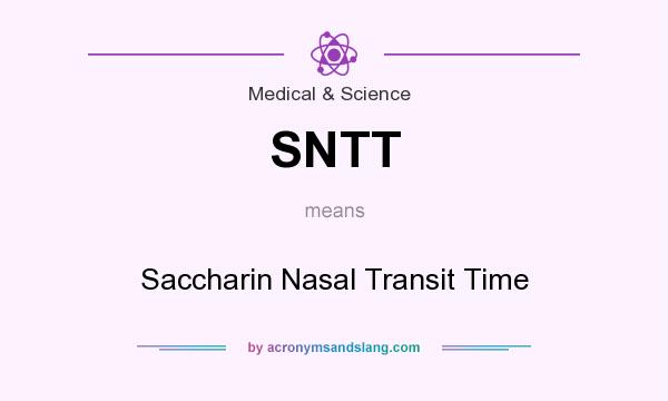 What does SNTT mean? It stands for Saccharin Nasal Transit Time