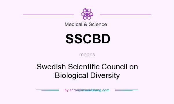 What does SSCBD mean? It stands for Swedish Scientific Council on Biological Diversity