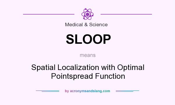 What does SLOOP mean? It stands for Spatial Localization with Optimal Pointspread Function