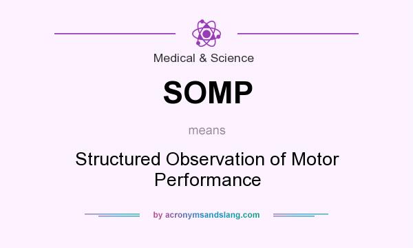 What does SOMP mean? It stands for Structured Observation of Motor Performance