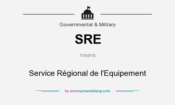 What does SRE mean? It stands for Service Régional de l`Equipement