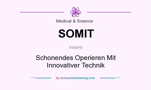 What does SOMIT mean? It stands for Schonendes Operieren Mit Innovativer Technik