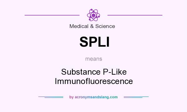 What does SPLI mean? It stands for Substance P-Like Immunofluorescence