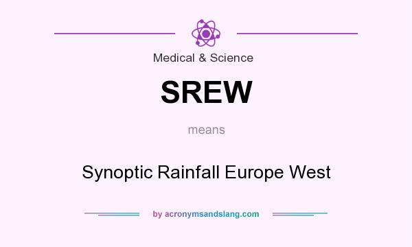 What does SREW mean? It stands for Synoptic Rainfall Europe West