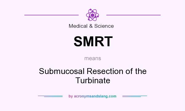 What does SMRT mean? It stands for Submucosal Resection of the Turbinate