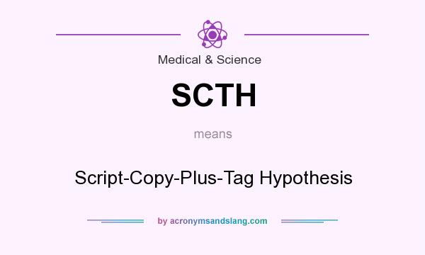 What does SCTH mean? It stands for Script-Copy-Plus-Tag Hypothesis