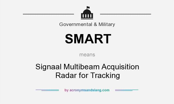 What does SMART mean? It stands for Signaal Multibeam Acquisition Radar for Tracking