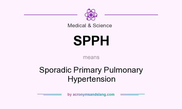 What does SPPH mean? It stands for Sporadic Primary Pulmonary Hypertension