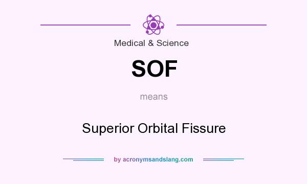 What does SOF mean? It stands for Superior Orbital Fissure