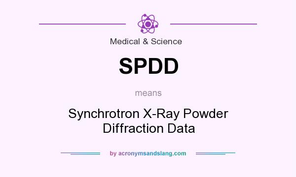 What does SPDD mean? It stands for Synchrotron X-Ray Powder Diffraction Data