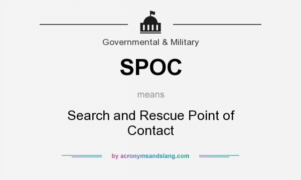 What does SPOC mean? It stands for Search and Rescue Point of Contact