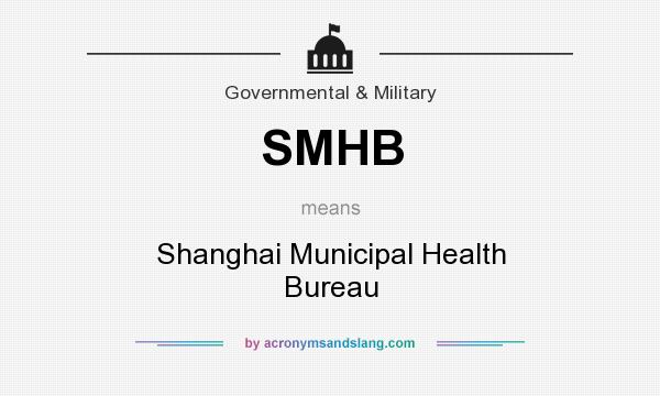 What does SMHB mean? It stands for Shanghai Municipal Health Bureau