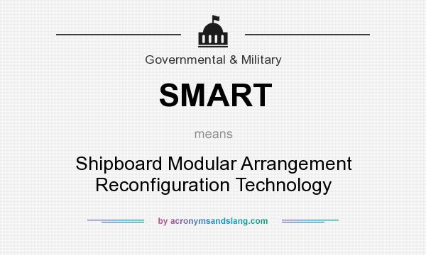 What does SMART mean? It stands for Shipboard Modular Arrangement Reconfiguration Technology