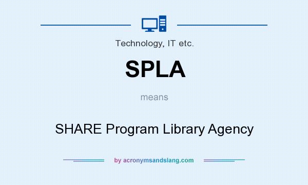 What does SPLA mean? It stands for SHARE Program Library Agency
