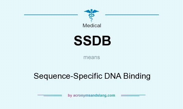 What does SSDB mean? It stands for Sequence-Specific DNA Binding