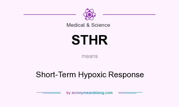 What does STHR mean? It stands for Short-Term Hypoxic Response