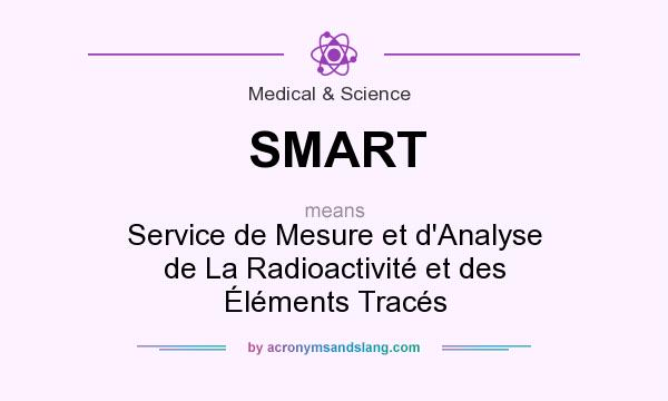What does SMART mean? It stands for Service de Mesure et d`Analyse de La Radioactivité et des Éléments Tracés